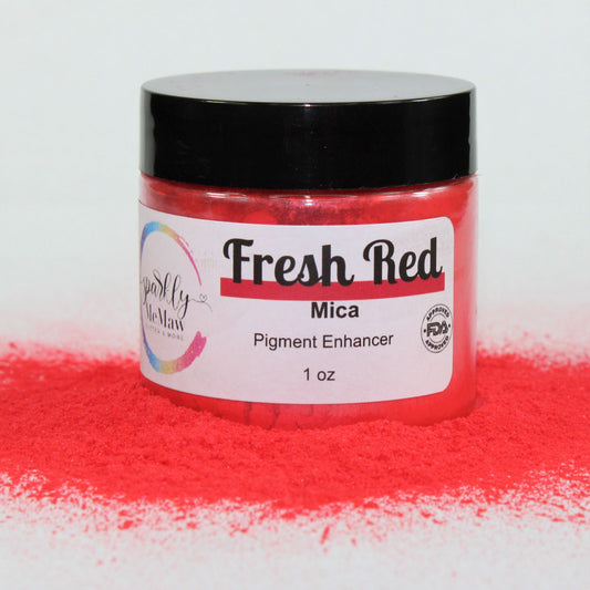 Fresh Red Mica Pigment Enhancer 1 oz Jar