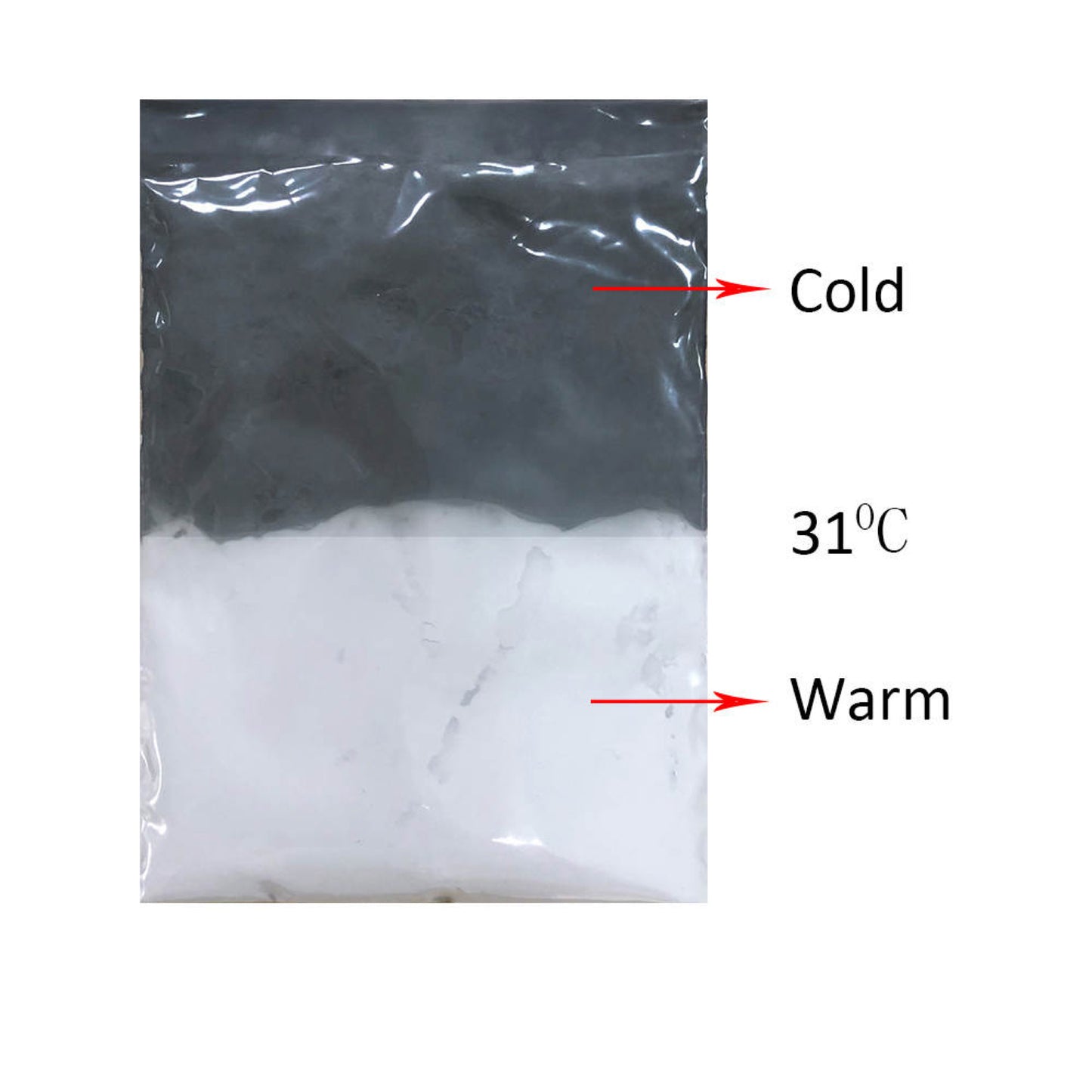 Black to colorless thermal mica powder