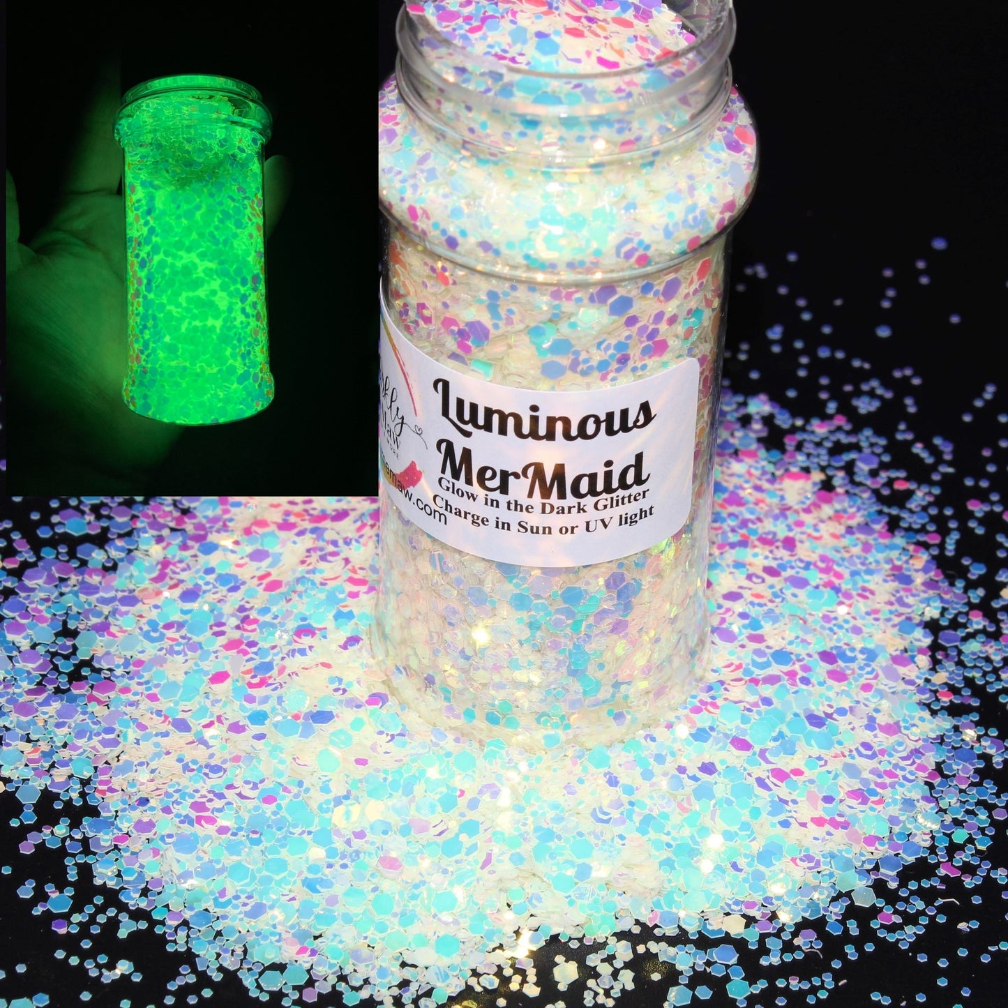 Luminous MerMaid Super Glowing Chunky Glitter