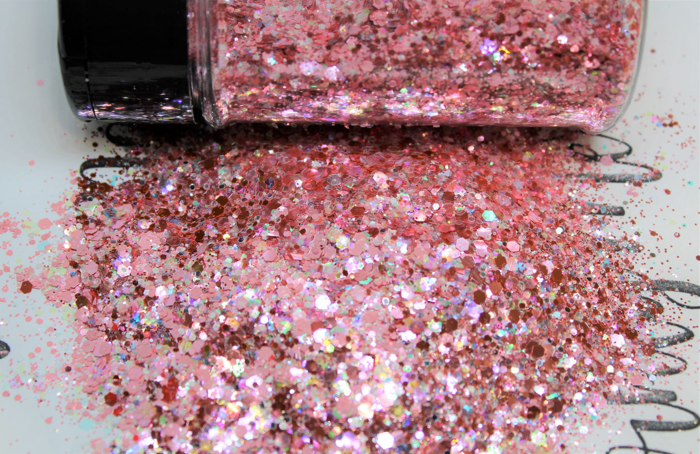 Pink Seashells Chunky Opal Glitter Mix
