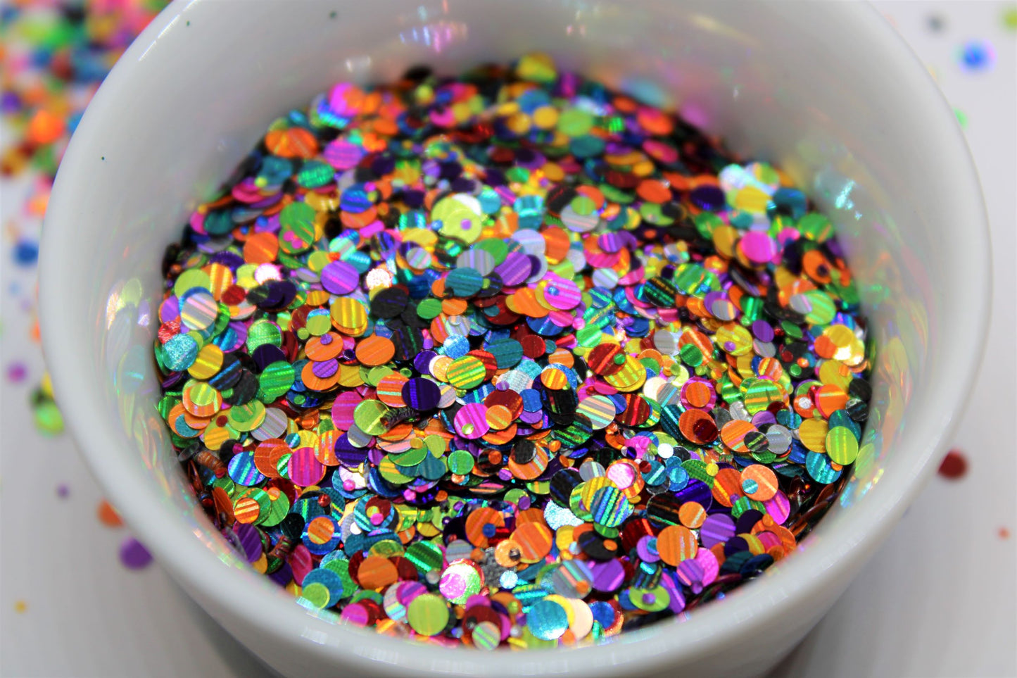Party Dots Holographic Mixed Chunky Dot Multi Colors