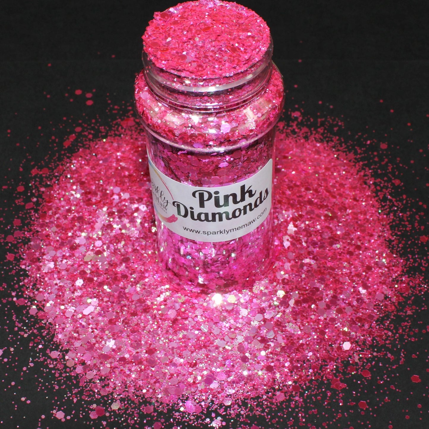 Pink Diamonds High Sparkle Color Shifting  Chunky Mix Glitter