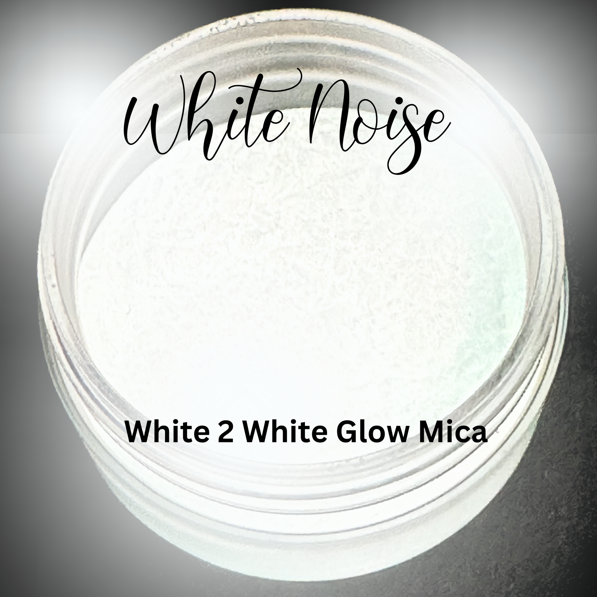 White Noise White to White Glow In the Dark 1 oz Mica Powder – Sparkly  MeMaw LLC